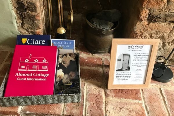 Almond cottage welcome books