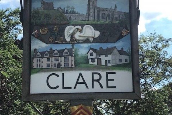 Ancient Market Town Clare in Suffolk